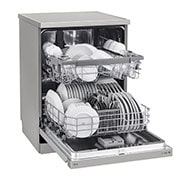 LG Dishwasher, TrueSteam®, 14 Place Settings, QuadWash™, EasyRack™ Plus, ThinQ™ (Wi-Fi), Inverter Direct Drive™, Silver, DFB532FP